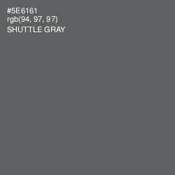#5E6161 - Shuttle Gray Color Image